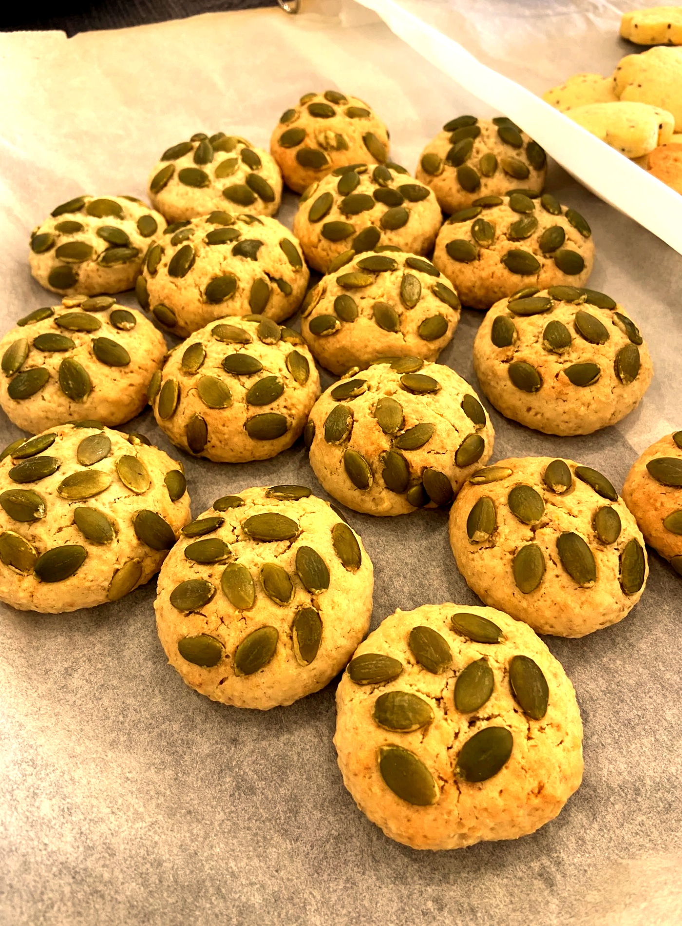 Bolachas de Limão com Sementes de Abóbora